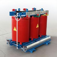 Transformateur de puissance triphasé à deux enroulements, haute tension, type sec, fiable, avec construction en résine époxy coulée, modèle Yyn0/Dyn11