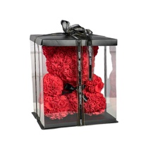 Boîte à gâteau transparente noir/rose/bleu/blanc de qualité alimentaire PET boîte à gâteau transparente vente chaude logo personnalisé 200 ensembles