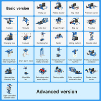 Kit de Construcción 16 en 1, Juguete Robótico Educativo para Programación en Python y Makecode, Compatible con Microbit V1 y V2