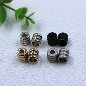 Xi Lanh Hình Dạng Hợp Kim Kim Loại Dây Stopper May Paracord Túi Hai Lỗ Kim Loại Dây <span class=keywords><strong>End</strong></span> Cho Áo Quần Áo Phụ Kiện Trang Phục - Product Image 3