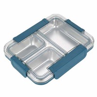 Boîte à lunch en acier inoxydable 304, anti-odeur, pour étudiants, employés de bureau, portable, double compartiment, hermétique, boîte bento pour enfants