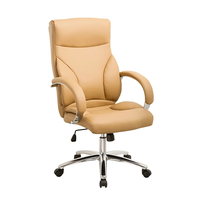 Chaise de bureau exécutive Gfrun GF-2013 ergonomique, style mid-century modern, en bois courbé, velours PU, mousse moulée, confortable pour la maison, le bureau ou l'atelier