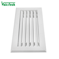 Grille linéaire en PVC pour la ventilation, grille de retour d'air en plastique pour systèmes HVAC