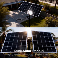 Farola Solar de Alta Resistencia de 500w para Exteriores, Iluminación de Seguridad para Carreteras Urbanas