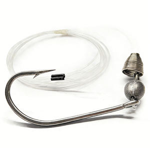 Nouveaux hameçons de pêche en acier inoxydable 7/0 8/0 9/0 Sea Ballyhoo Rig avec manchons de sertissage double barillet pour la pêche en haute mer et la pêche au gros gibier par la traîne - Product Image 4