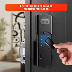 Serrure de porte intelligente extérieure en alliage d'aluminium étanche IP65 Tuya Wi-Fi <span class=keywords><strong>avec</strong></span> reconnaissance faciale et empreintes digitales, serrure de jante intelligente <span class=keywords><strong>avec</strong></span> <span class=keywords><strong>interphone</strong></span> vidéo - Product Image 3