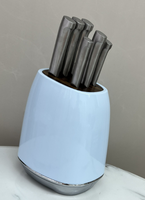 Ensemble de couteaux de cuisine en acier inoxydable de haute qualité d'usine, ensemble de couteaux de chef de cuisine, ensemble de couteaux à manche avec bloc