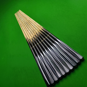 Queue de billard américaine en deux parties, embout en ébène, joint en laiton, haute qualité, pour salles de billard - Product Image 1