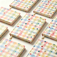 Carnet personnalisé en PU A5, couverture rigide, marque-page, journal kawaii, pendentif étoile, cadeau pour femme