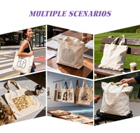 Sac fourre-tout en toile au design épuré, style gilet, esthétique minimaliste, en fibre naturelle, écologique