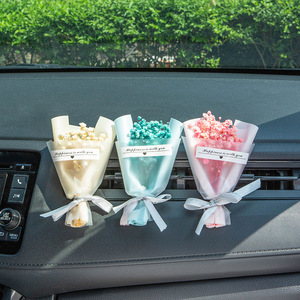 Diffuseur de parfum pour voiture en forme de fleur, désodorisant automobile Gypsophila, parfum pour grille d'aération, accessoires intérieurs automobiles - Product Image 1