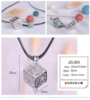 Collier à pendentif en pierre de lave, accessoire d'huiles essentielles, diffuseur d'aromathérapie, parfum, vente en gros, haute qualité