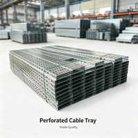 Goulotte de câblage perforée industrielle en acier inoxydable 304, résistante à la rouille, pour câblage en environnement humide (usine chimique, marine)