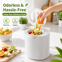 Composteur Électrique Intelligent pour Déchets Alimentaires, Machine de Recyclage Inodore de 2,5 L pour Comptoir de Cuisine Intérieur, Idéal pour les Foyers Modernes