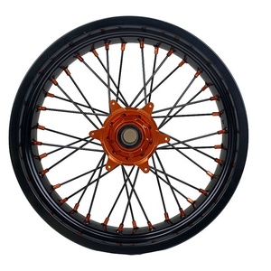 Jeu de roues Supermoto KTM EXC SXF 17, moyeu et jante en alliage d'aluminium CNC pour KTM SX XC 125 <span class=keywords><strong>250</strong></span> 300 450 2024 2025 2026 - Product Image 4