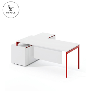 <span class=keywords><strong>Bureau</strong></span> de direction moderne et minimaliste avec armoire de rangement, blanc, directement de l'<span class=keywords><strong>usine</strong></span>, pour <span class=keywords><strong>bureau</strong></span> de direction à Foshan - Product Image 4