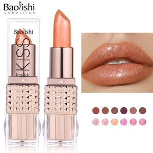 12 colores desnudo mate diamante brillo lápiz labial resistente al agua de larga duración Rosa brillo terciopelo textura brillo de labios maquillaje de lujo - Product Image 2