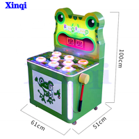 Jeu d'arcade à monnayeur économique pour enfants, type 'Whack-a-Mole' et 'Frog Jump', avec système de récompense par tickets