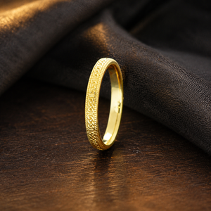 Anello in Metallo Texturizzato Stile Minimalista per Donne, Gioiello da Dito Versatile per Uso Quotidiano - Product Image 5
