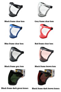 Großhandel Transparenter Vollgesichts-Schutzschirm aus Kratzfestem PC mit Antibeschlag-Filtern Spritzwasser- und Windschutz Augenschutz - Product Image 3