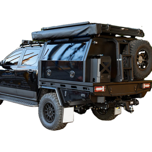 Cubierta de <span class=keywords><strong>Aluminio</strong></span> Resistente para Camioneta con Bandeja y <span class=keywords><strong>Caja</strong></span> de Herramientas - Ideal para Camionetas de Doble Cabina - Product Image 1