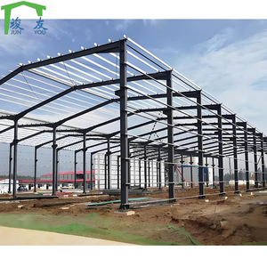 Thép xây dựng Bộ dụng cụ gia cầm đổ kho kho hội thảo bánh sandwich mái tấm Pre chế tạo hội thảo xây dựng khung kim loại kho - Product Image 2