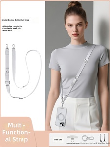 สายคล้องคาดลำตัวแบบแบนปรับได้สายคล้องสมาร์ทโฟน - Product Image 3