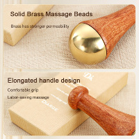 Masseur facial Kansa Wand populaire 2025, outil ayurvédique en cuivre Gua Sha avec fonction musicale pour la détoxification et la relaxation profonde