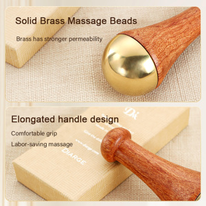 Masseur facial Kansa Wand populaire 2025, outil ayurvédique en cuivre Gua Sha avec fonction musicale pour la détoxification et la relaxation profonde - Product Image 4