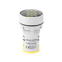 Lampu indikator tegangan AC Digital LED kualitas tinggi Voltmeter Mini tampilan tegangan dapat disesuaikan Logo AC 60-500V