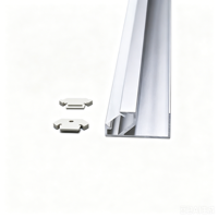 Vente flash : profilé en aluminium extrudé industriel personnalisé 37*18 mm, profilé LED encastré pour éclairage de meuble LED
