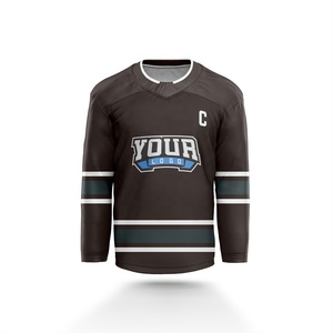 China Sublimación personalizada Hockey sobre hielo Jersey Poliéster Hockey Jerseys - Product Image 4