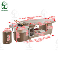 Lit de lavage de cheveux personnalisé Jincheng pour salon de beauté, lit de massage thaïlandais, lit de spa capillaire pour shampoing