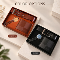 Ensemble cadeau de luxe 7 pièces pour homme : montre, ceinture, parfum, porte-clés, stylo, cadeaux de vacances, cadeaux d'anniversaire, cadeaux saisonniers, idées cadeaux