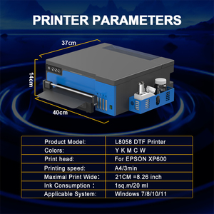 Impresora de Transferencia Térmica de Inyección de Tinta Colorsun XP600 para Camisetas, Impresora DTF para Películas PET L8058 - Product Image 2