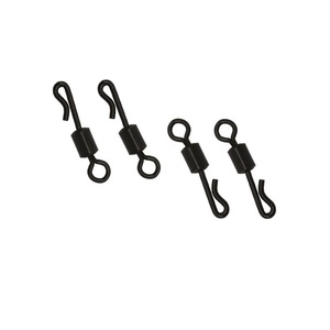 Connecteurs de pêche à la <span class=keywords><strong>carpe</strong></span> de haute qualité, durables, en acier inoxydable noir mat, avec un système de changement rapide et un fermoir pivotant Duolock - Product Image 3