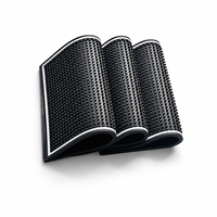 Tapis anti-dérapant noir carré pour bar, prêt à être expédié, pour bars et restaurants