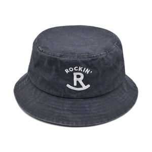 Bleu couleur personnalisé réversible mode Vintage lavé à l'acide tissu coton Denim bébé lavé Homme coloré femmes seau chapeaux - Product Image 3