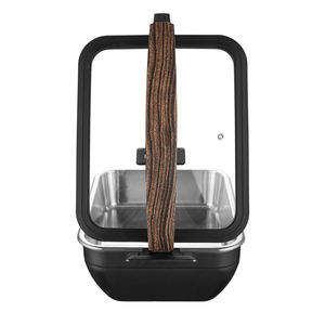 Plato de frotamiento rectangular con soporte de tapa, calentador de alimentos de buffet de acero inoxidable 304 para hotel, restaurante, catering, banquete, boda - Product Image 3