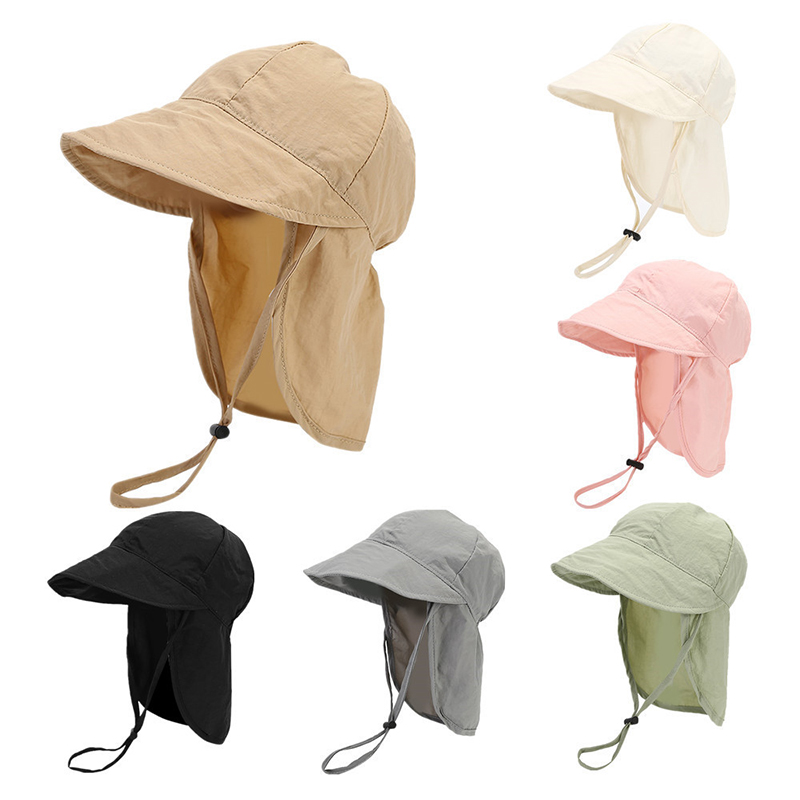 Brook + Bay Kids Sun Hat For Boys & Girls - Toddler Beach Hats With UV Protection - UPF 50 Infant/Baby Flap Swim Cap - Great For Summer Fishing, Safari & Outdoor