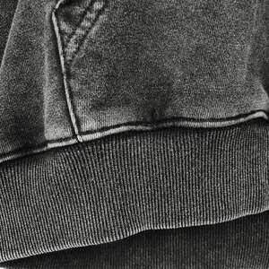 Sudadera con capucha vintage lavada con ácido de Terry francés de alta calidad, sudaderas con capucha para hombre desgastadas de lavado de piedra de gran tamaño personalizadas - Product Image 5