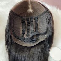 Perruque en cheveux humains vierges indiens Remy bouclés, sans colle, prête à porter, avec dentelle transparente