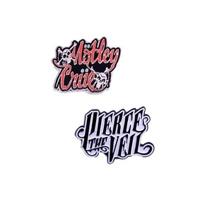 Épinglette en émail de <span class=keywords><strong>groupe</strong></span> de <span class=keywords><strong>rock</strong></span> heavy metal classique des années <span class=keywords><strong>80</strong></span>, logo musical, broche, épinglette de revers tendance, badge de collection pour fans, accessoires pour vêtements et sacs - Product Image 1