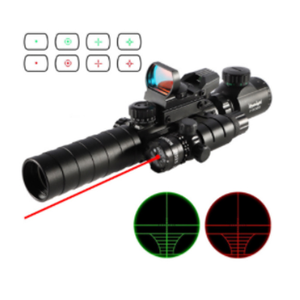 Mira Telescópica Luger Tactical 3-9X32EG con Retícula Iluminada en Rojo y Verde, Telémetro y Mira Reflex con 4 Retículas en Rojo y Verde - Product Image 2