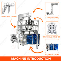 Machine d'emballage automatique Doypack pour noix, amandes, pistaches, arachides et autres graines oléagineuses en sachets préformés à fermeture éclair