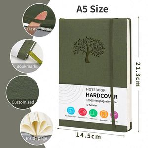 <b>Journal</b> Customized Notebook Paper Lined Customizable School Spiral Hardcover A5 Paper Notebook With Pen - Product Image 1