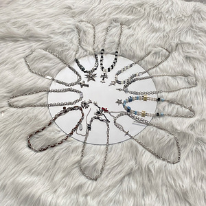 Gargantilla de cadena de eslabones de acero inoxidable estilo <span class=keywords><strong>Punk</strong></span> para hombre, collar para boda, compromiso, fiesta, aniversario y regalo - Product Image 2