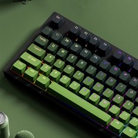 In-stock Wholesale Matcha Keycaps Gradient Positive Print 133-key OEM Height Two-color Injection Mold Mechanical Keyboard Switch