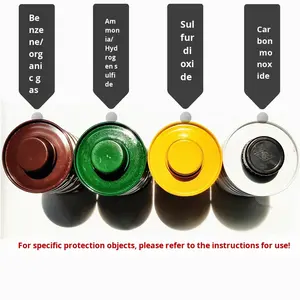 หน้ากากป้องกันแก๊สพิษแบบเต็มหน้าชนิดใช้ซ้ำได้หน้ากากซิลิโคนสำหรับหายใจแบบท่อยาวดีไซน์แบบผีหน้ากากกรองอากาศ - Product Image 5