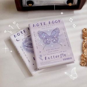 Mini Libreta de Bolsillo A7 con Diseño de Mariposa, Portátil, de Alta Estética, para Niñas y Estudiantes - Product Image 2